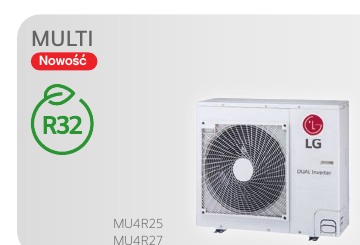 LG agregat Multi Split 4×1 7,0 kW